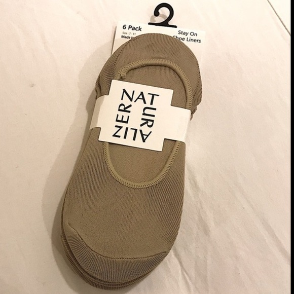 New Naturalizer Women's Microfiber Seamless Shoe Liner 6-Pack khaki size 7-11 ⭐️ - Picture 5 of 5
